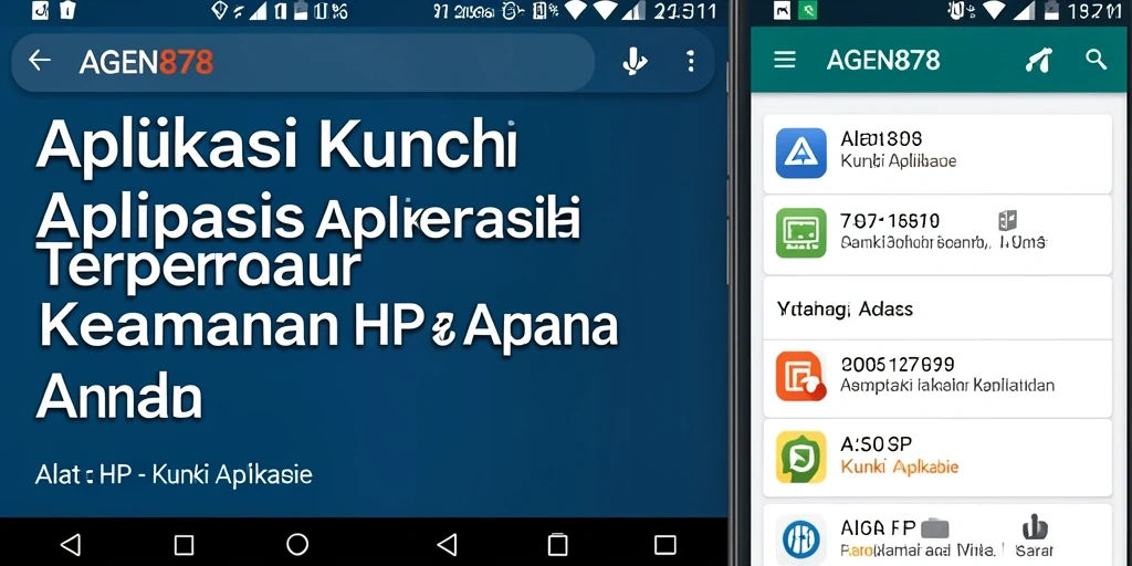 Tampilan antarmuka AGEN878 untuk penguncian aplikasi.