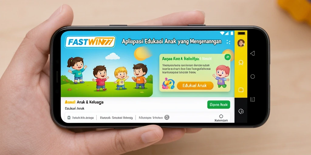 Antarmuka aplikasi FASTWIN77 yang edukatif dan interaktif.
