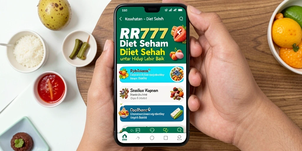 Antarmuka aplikasi RR777 yang intuitif dan sehat.